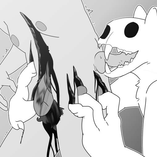Image: Silver pouncing on Phoebe. He licks and nips at her waist while his claws form deep gashes. Her guts and other organs to begin spilling out. End description.